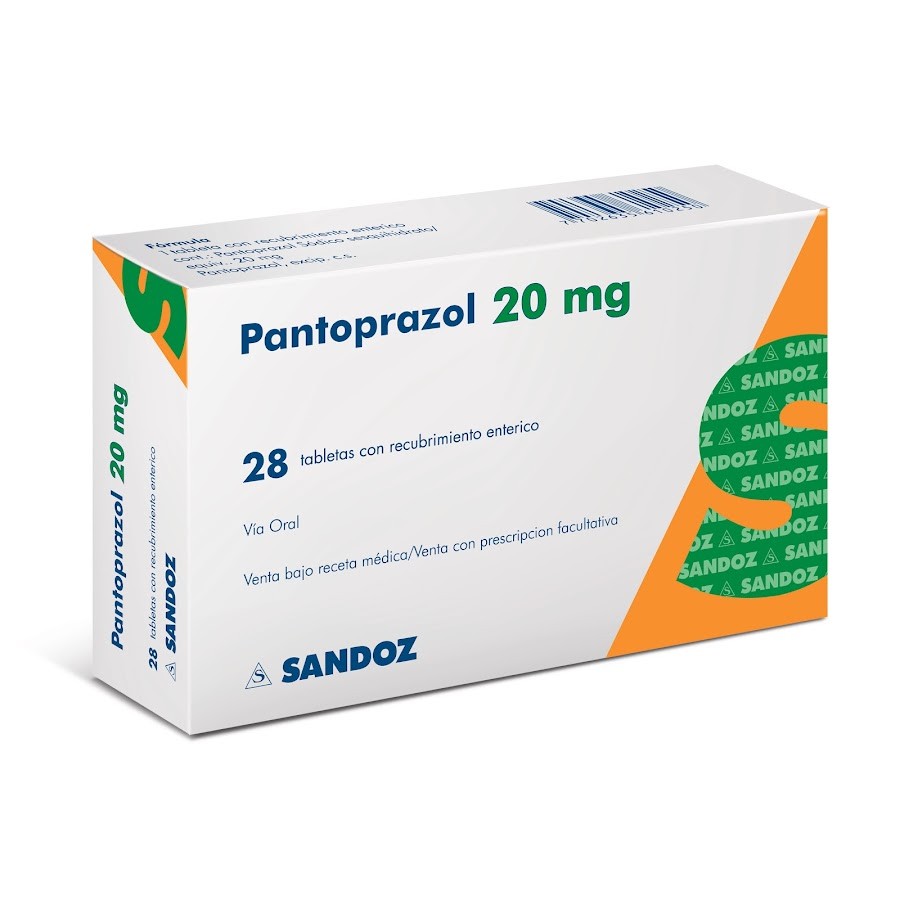 Pantoprazol 20Mg Sandoz Caja x 28 Tabletas