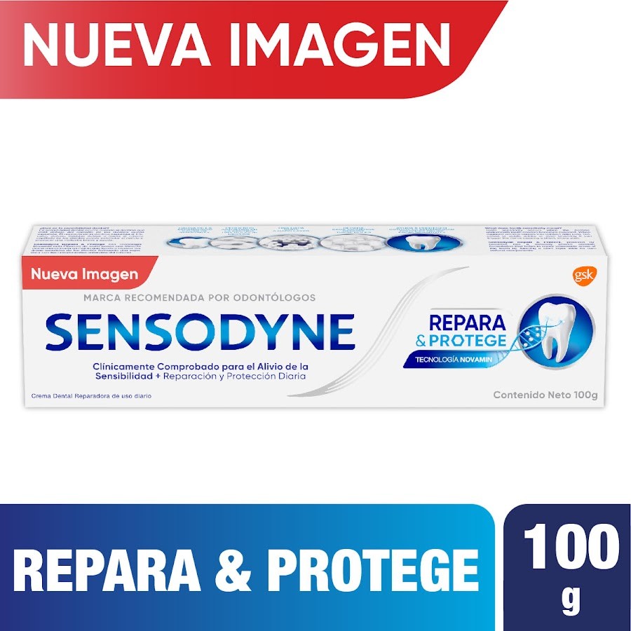 Sensodyne Repara &  Protege sensibilidad dental, 100Gr