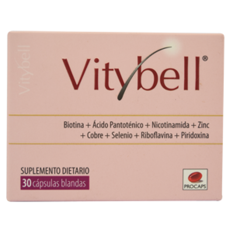 Vitybell Cápsulas Caja X30Cap Procaps Biotina Zinc Nicotinamida