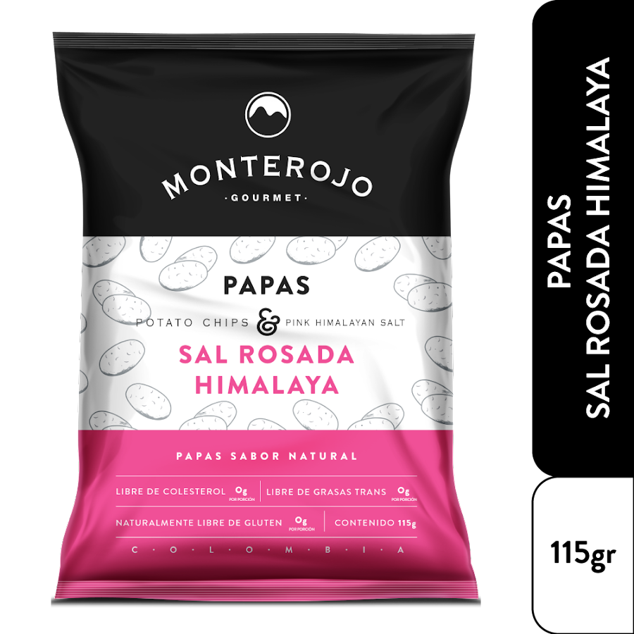 Papas Monterojo Sal Rosada del Himalaya x 115Gr