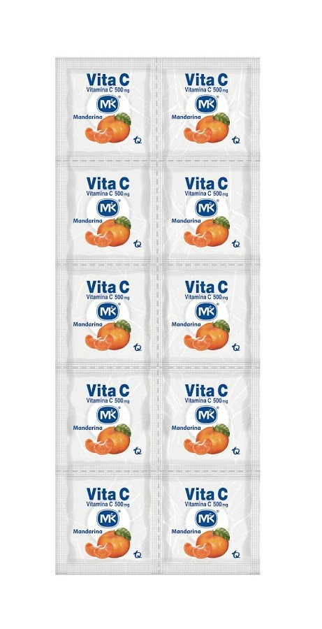 Fraccion Vitamina C 500Mg MK Sabor a Mandarina x 10Und