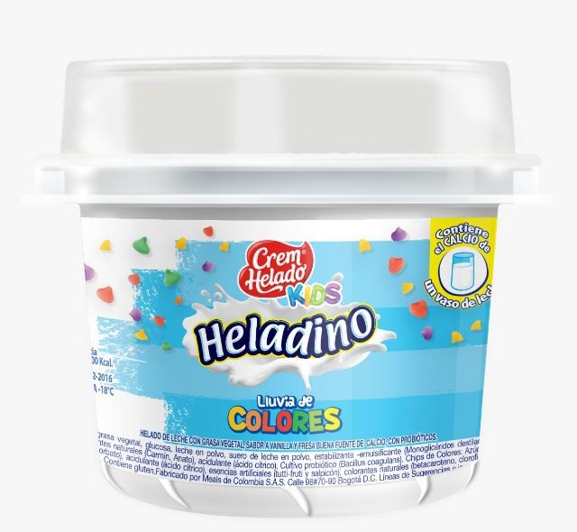 Vaso Kids Lluvia Colores Crem Helado x 50gr