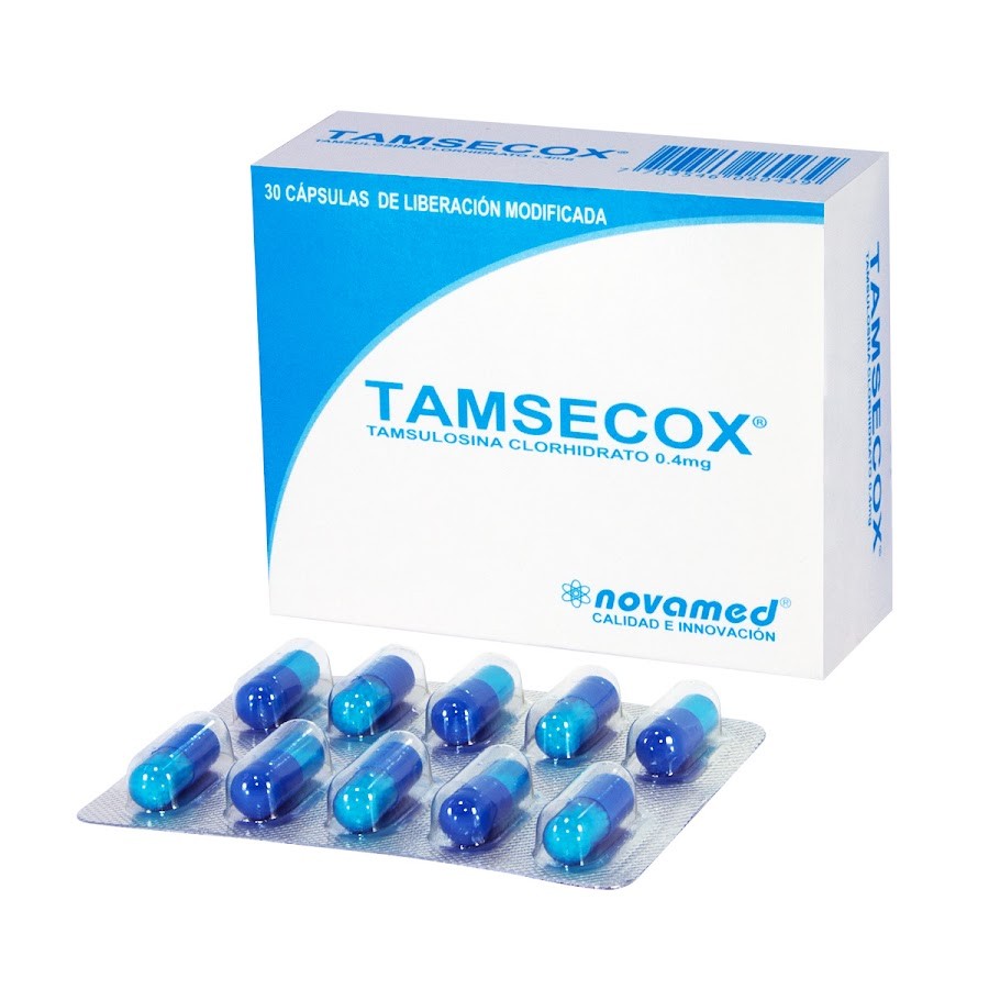 TAMSECOX 0.4MG CÁPSULAS CAJA X30CAP. NOVAMEND TAMSULOSINA CLORHIDRA