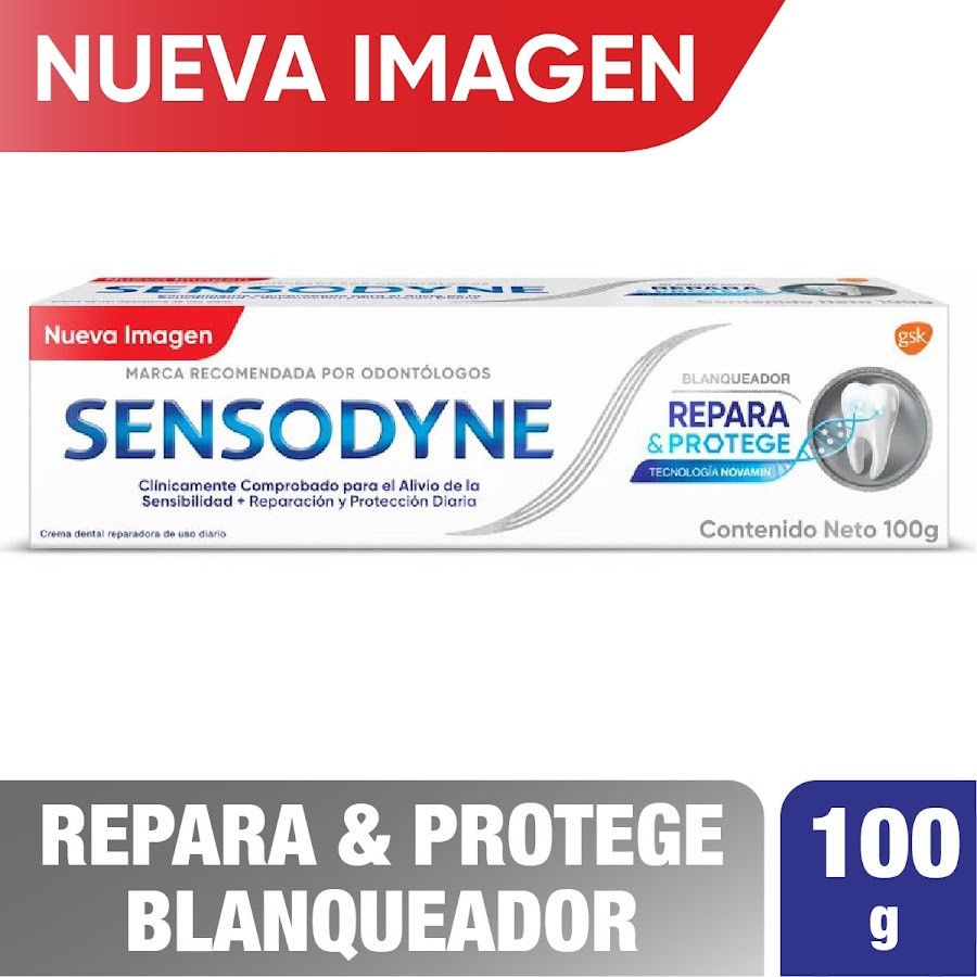Sensodyne Repara &  Protege Blanqueador -Sensibilidad, 100 g