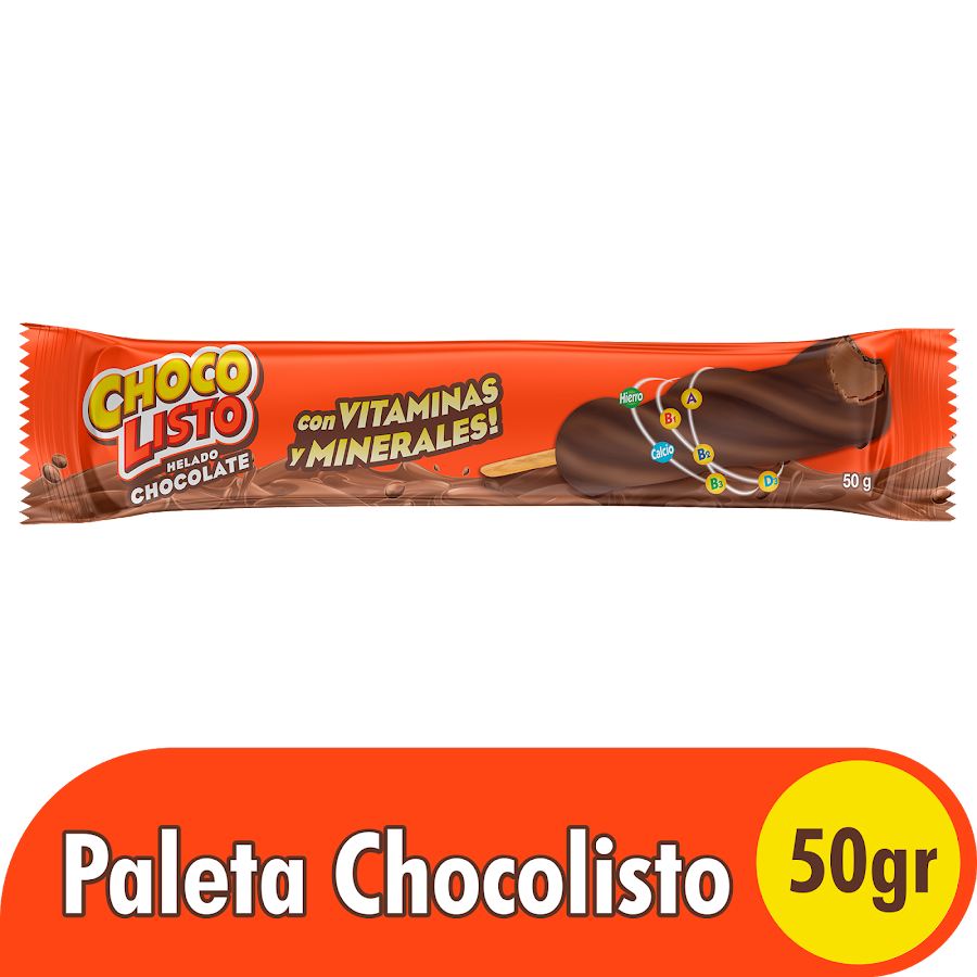Paleta de Helado Chocolisto 1 Unidad x 50G