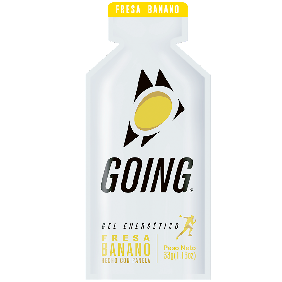 GEL ENERGÉTICO GOING FRESA BANANO HECHO CON PANELA X 33G.