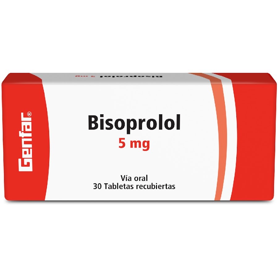 BISOPROLOL GENFAR 5MG X 30 TABLETAS