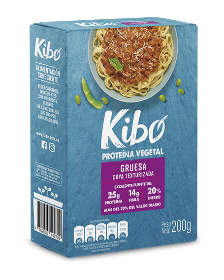 Proteina Vegetal de Soya Gruesa Kibo 200gr