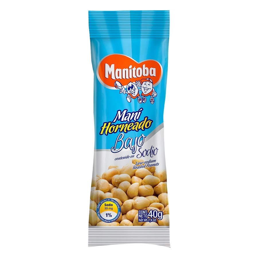 Maní Manitoba Light Paquete X40G.
