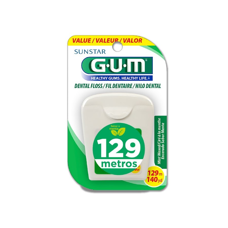 Seda Dental Gum Fina Sabor a Menta 129mts x 1und