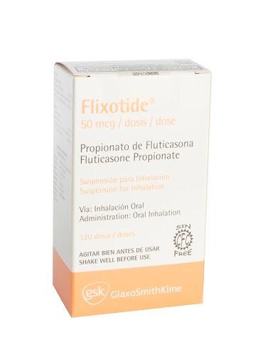 Flixotide 50Mcg Inhalador Frasco x120Dos. GSK Propionato Fluticasona