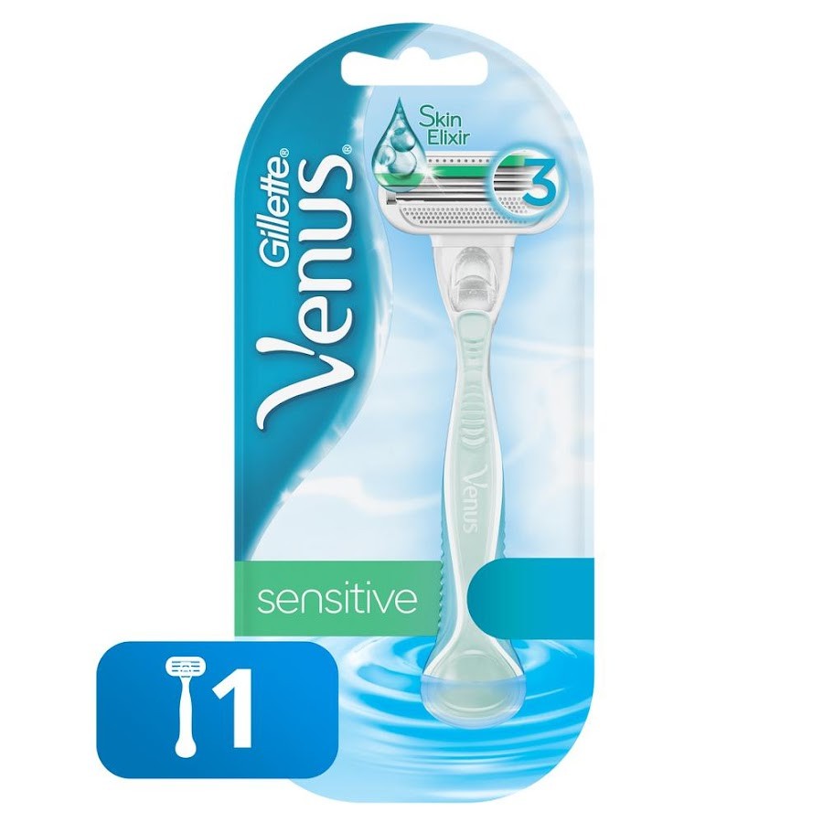 Máquina Para Afeitar Recargable Gillette Venus Sensitive 1Und + Cartucho Para Afeitar 1Und