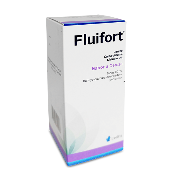 Fluifort Niños 9% Jarabe Fco. x60Ml. Eurodrug Carbocisteina Lisinato