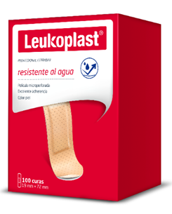 Curas Leukoplast Estandar Color Piel caja x 100 Unds