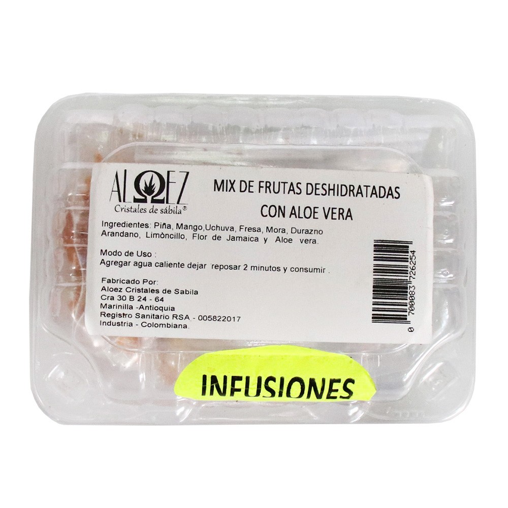 MIX FRUTAS AROMATICAS DESHIDRATADA