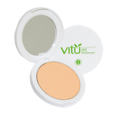 Polvo de Arroz Vitú Micropulverizado 4 Castaña x1und