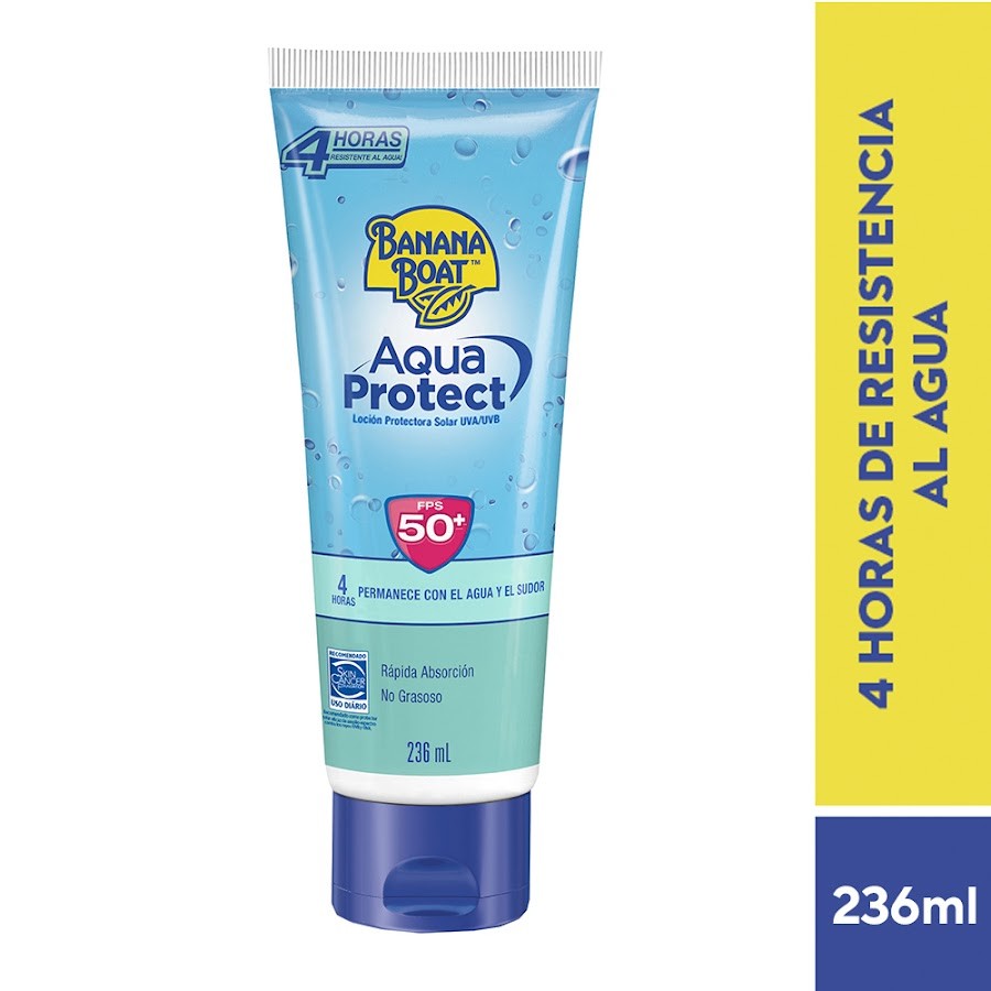 Protector Solar Banana Boat Aqua Protect Locion SPF 50 + 236ml