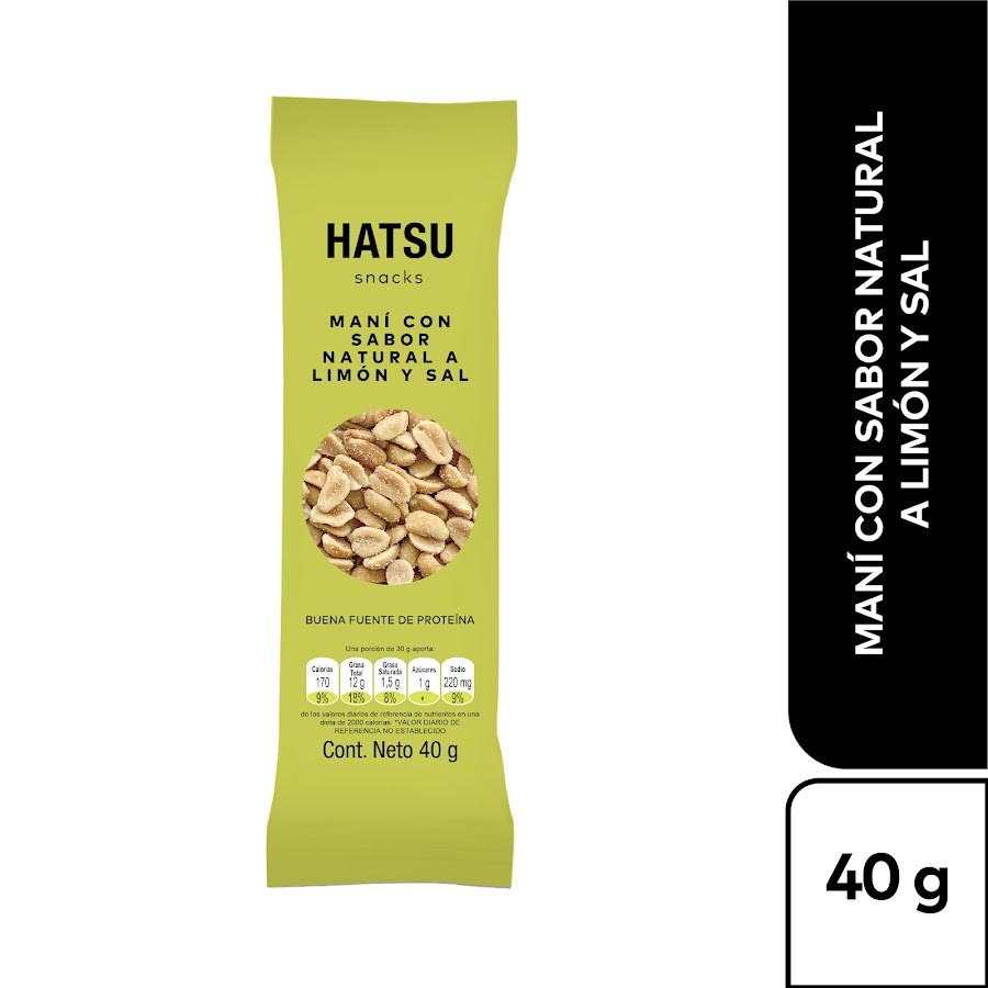 Snack Hatsu Mani Con Limon y Sal x 40Gr