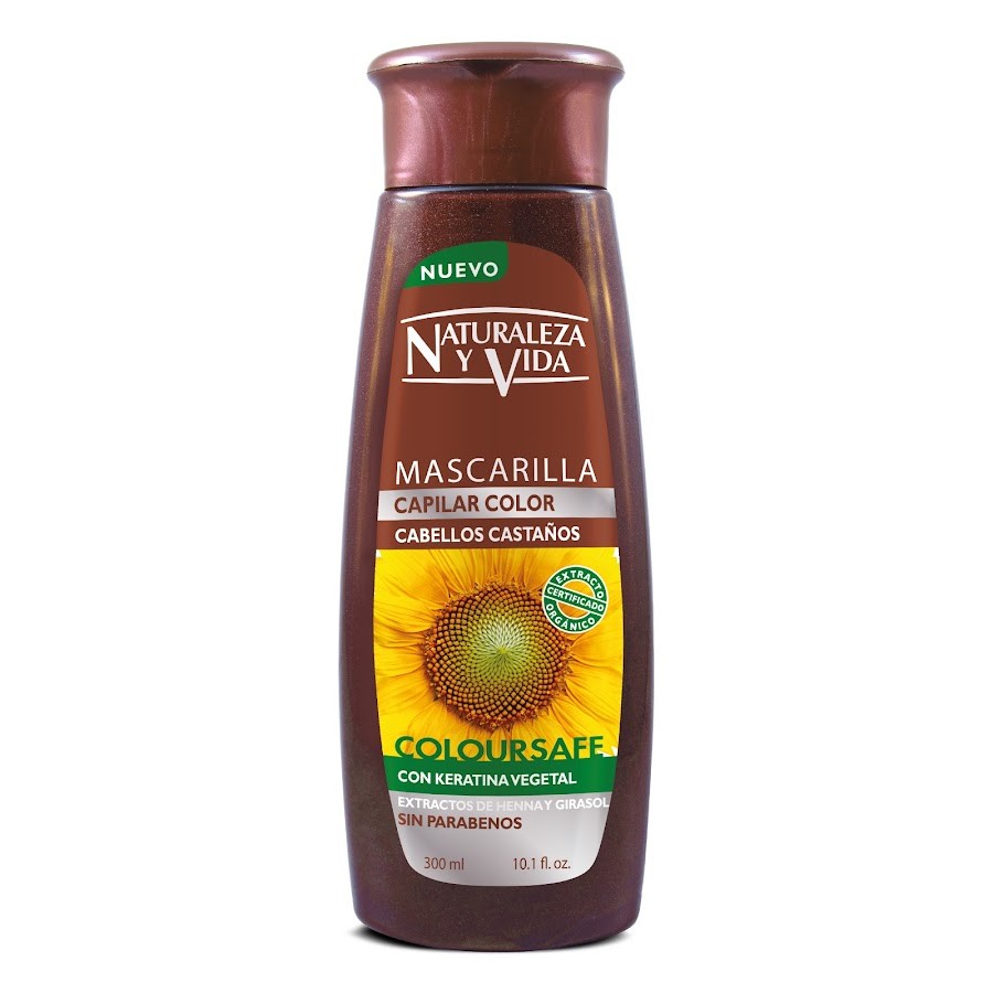 Mascarilla Capilar NATURALEZA Y VIDA Cabello Castaño Coloursafe x300Ml