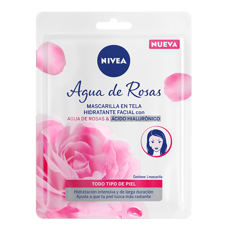 Mascarilla Nivea Agua de Rosas x 1Und
