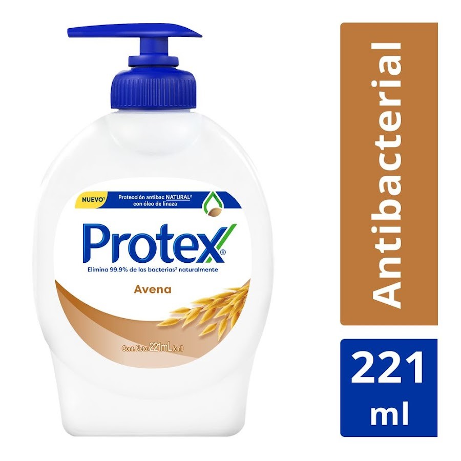 Jabón PROTEX Antibacterial Avena Liquido x221Ml
