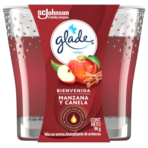 Vela Aromatizante Glade Manzana Canela x 1Und