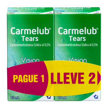OFT Carmelub Tears Pague 1 lleve 2 Fco x 15ml Carboximetilcelulosa