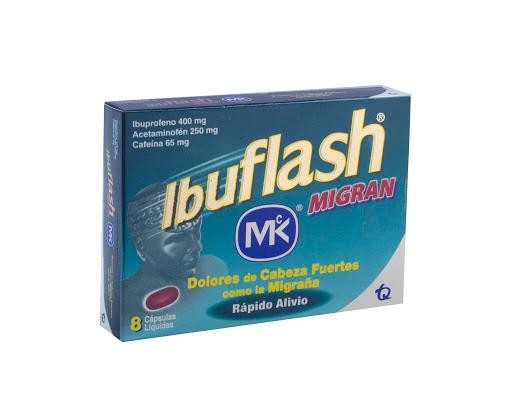 Ibuflash Migran 400Mg Cápsulas Caja X8Cap Mk Ibuprofeno