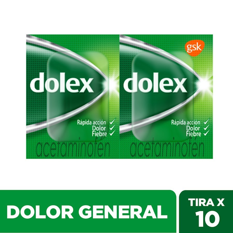 Fracción Dolex 500Mg Tabletas Sobre X10Tab. Gsk Acetaminofén