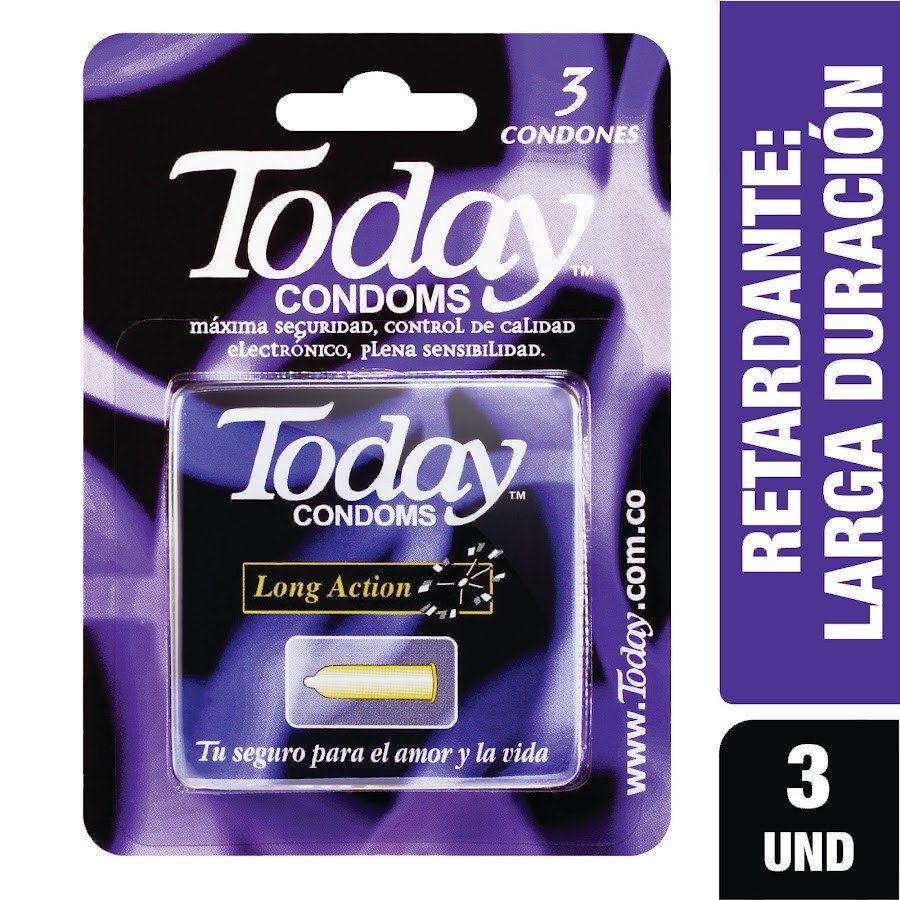 CONDÓN TODAY PRESERVATIVO LONG ACTION X3UND