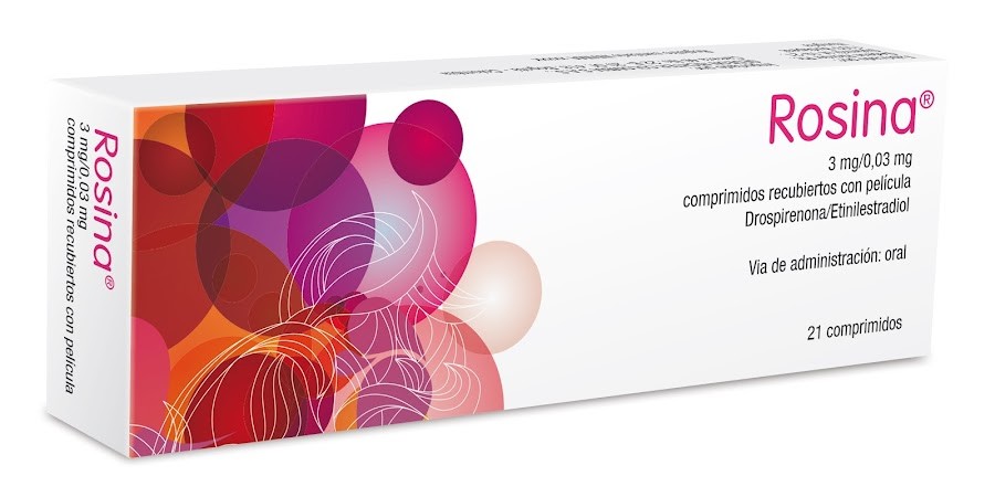Rosina 3mg /0.03mg Caja X 21 Comp Drospirenona Etnilestradiol