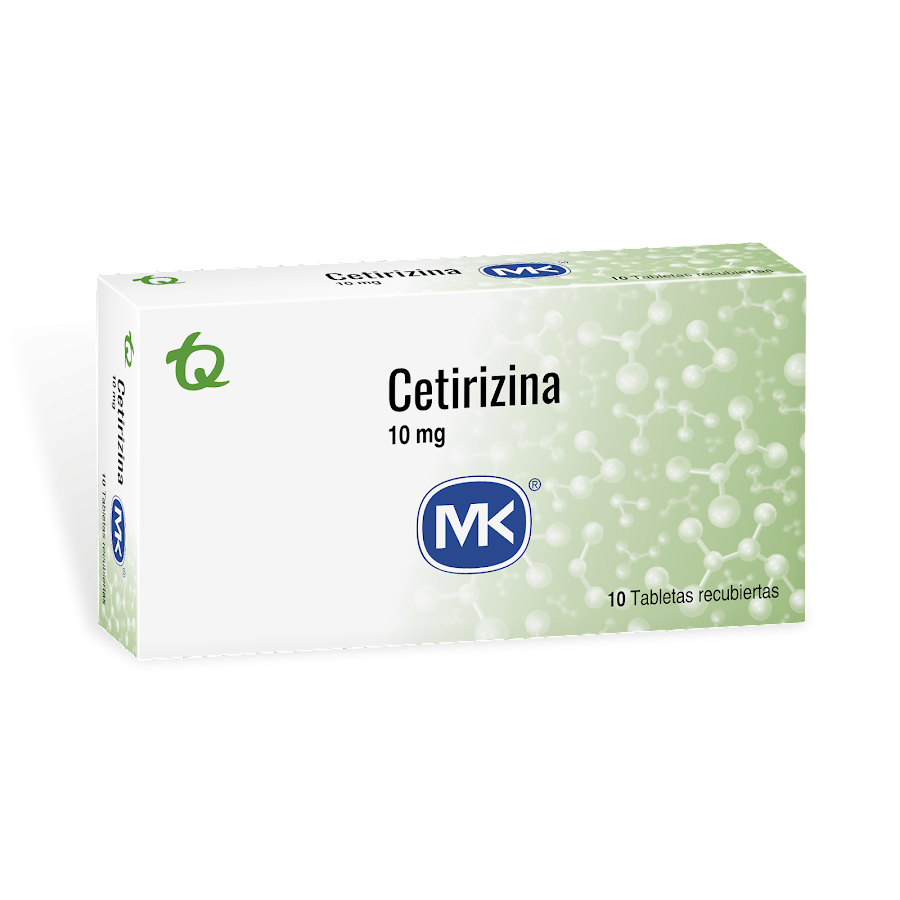 Cetirizina MK 10mg Tabletas Caja x10Tableta