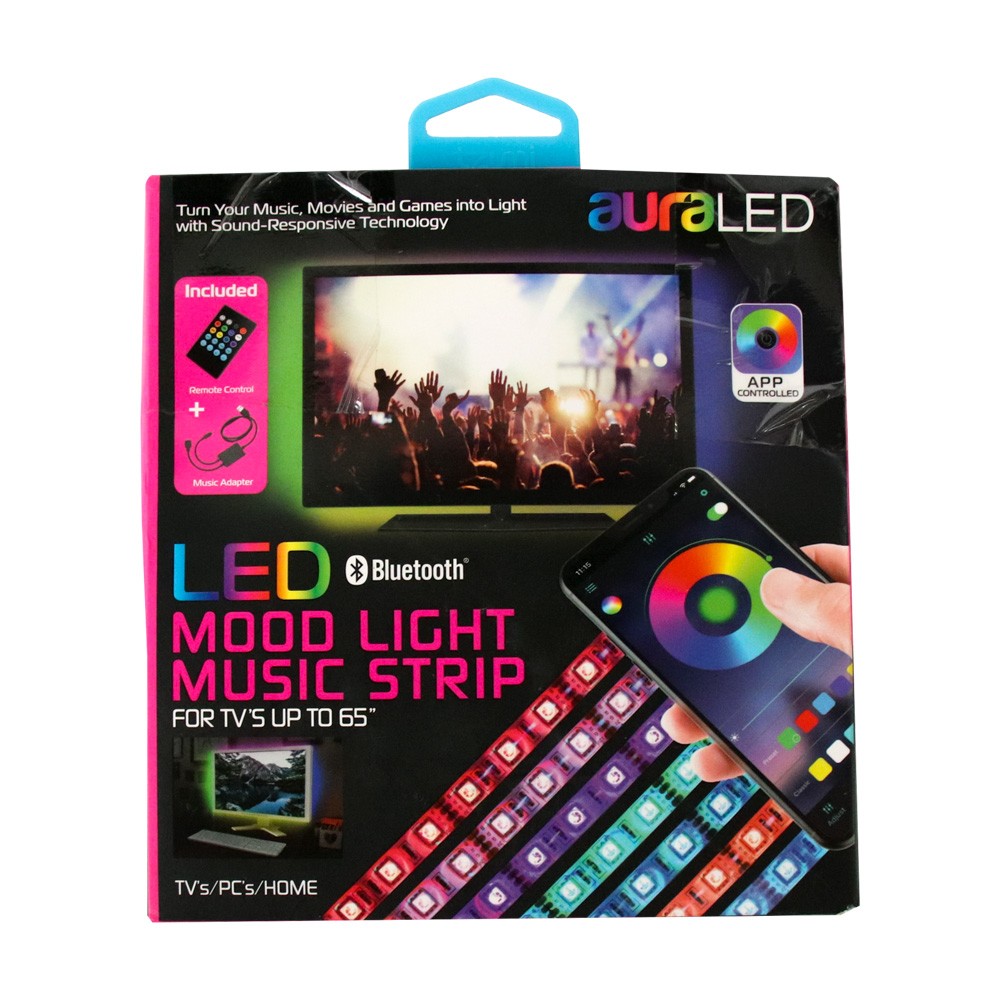 LED MOOD LIGHT MUSIC STRICP AURALED