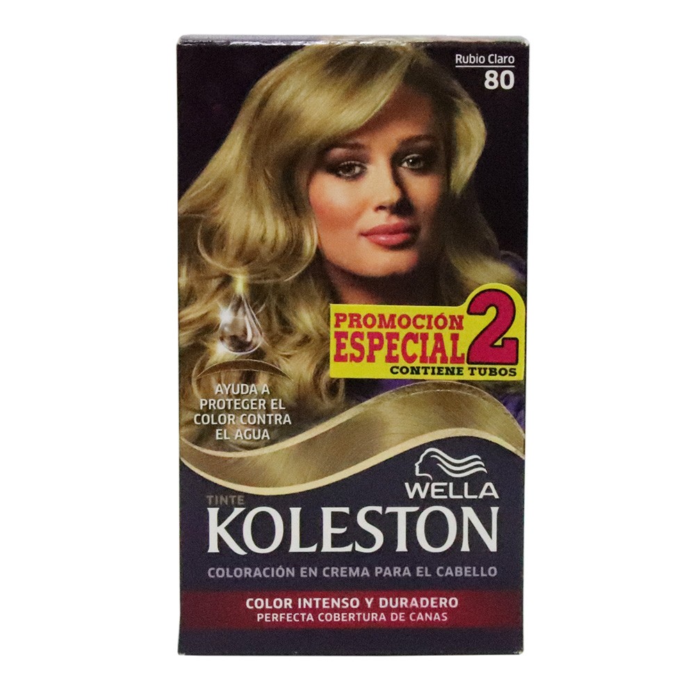 KOLESTON KIT TUBO# 80 RUBIO CLARO X 2