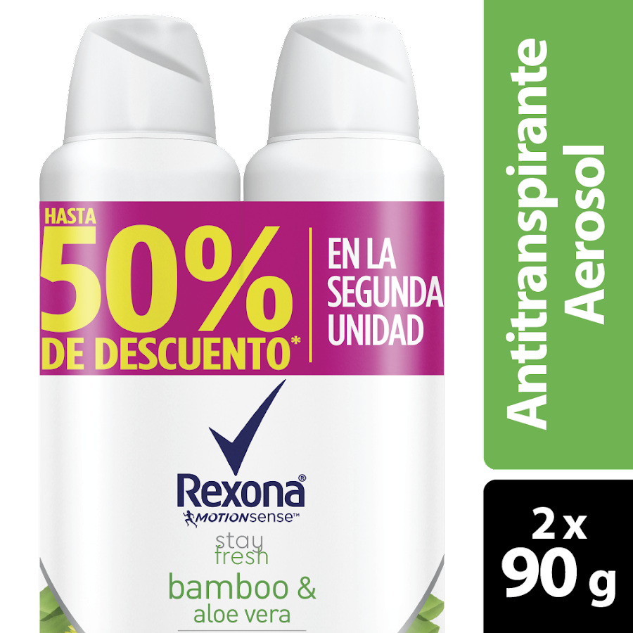 Oferta Desodorante REXONA Women Larga Duración Bamboo Super Oft. x2Und