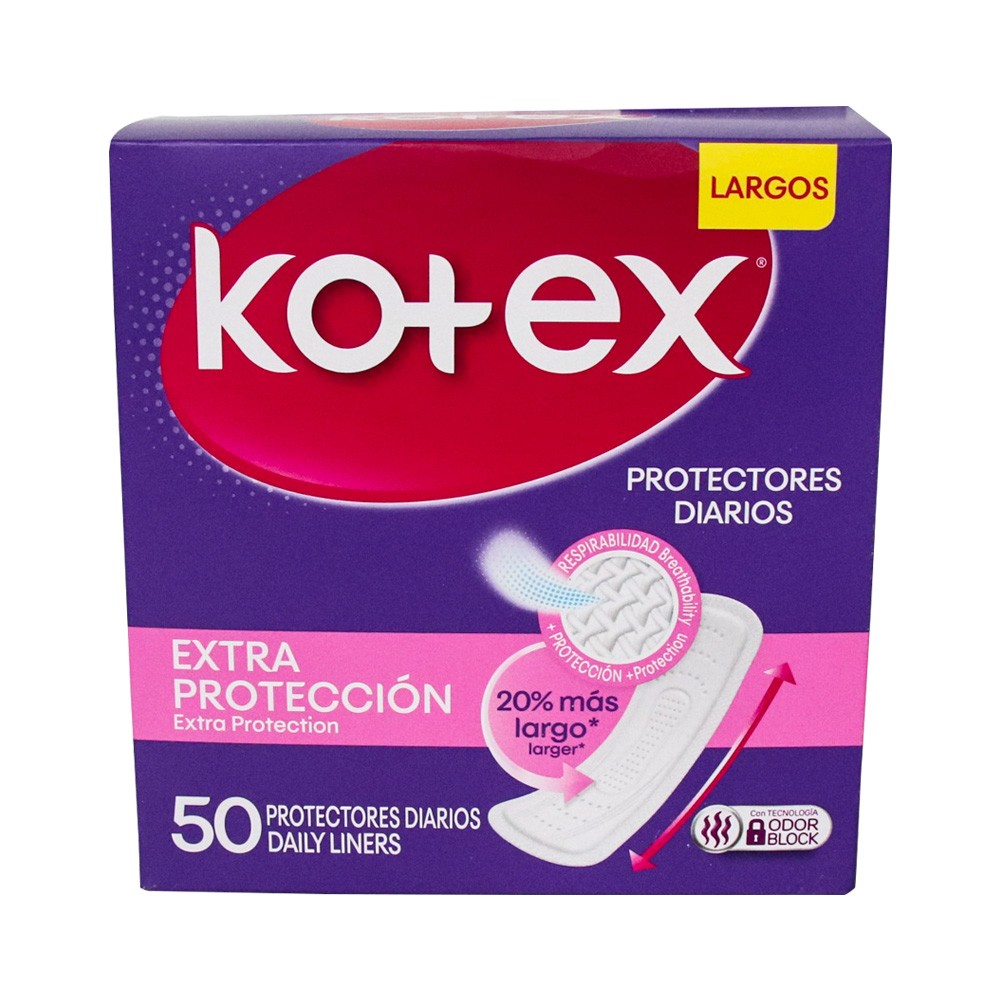 PROTECTOR LARGO KOTEX*50UND