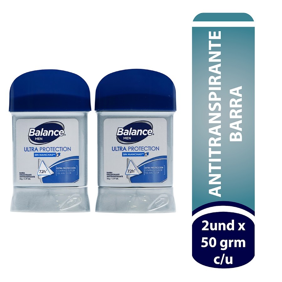 Oferta Desodorante Balance For Men Ultra Protec x2und de 50gr c/u