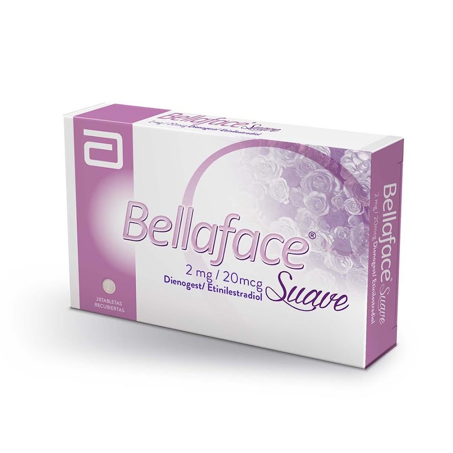 Bellaface Suave 2mg Caja x28tab. LAF Dienogest Etinilestradiol