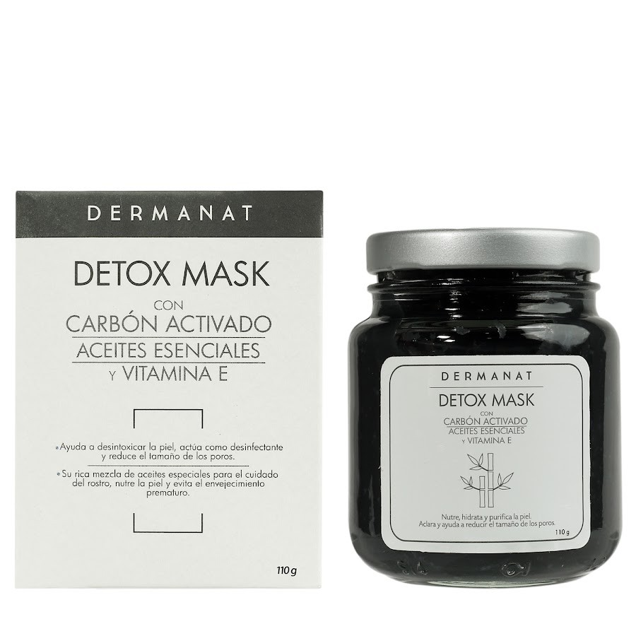 Mascarilla Facial Dermanat Detox Carbon Activado x 110gr