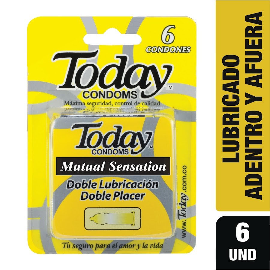 CONDÓN TODAY PRESERVATIVO MUTUALSENSATION X6UND(1056424)