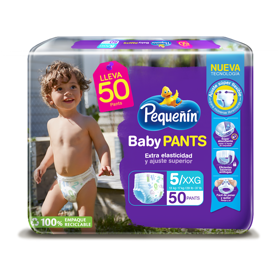 Pañal Pequeñín Baby Pants Etapa 5 x50 unidades