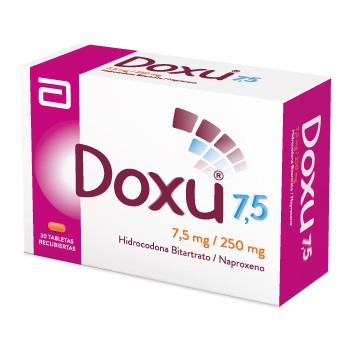 Doxu 7,5 Abbott  Hidrocodona Bitartrato/Naproxeno Caja x 20Tab