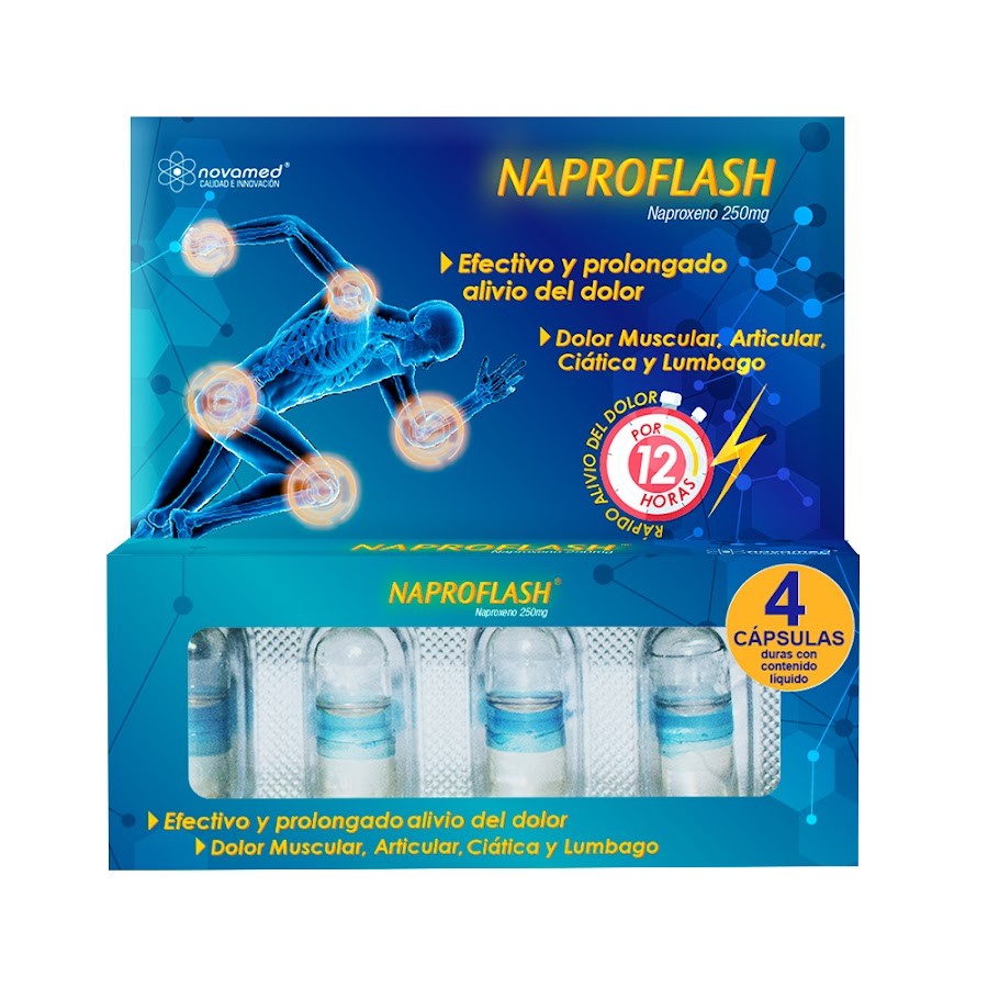 Fracción Naproflash Novamed Blister x250mg x4 und