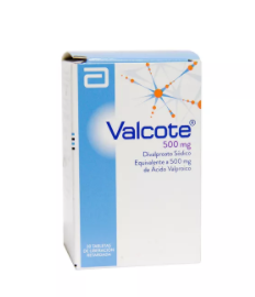 Valcote 500mg Tableta Caja x30tab. Abbott Divalproato Sódico