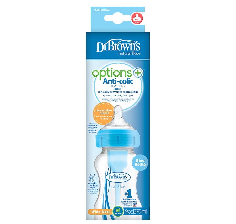 Tetero 9 oz estandar Dr Browns options Azul