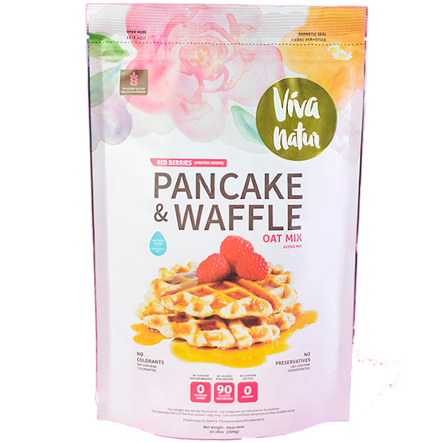 Premezcla Pancakes y Waffles Frutos Rojos x 300gr