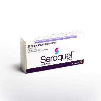 Seroquel 25Mg Comprimidos Caja X30Com. Astrazeneca Quetiapina Fumarato