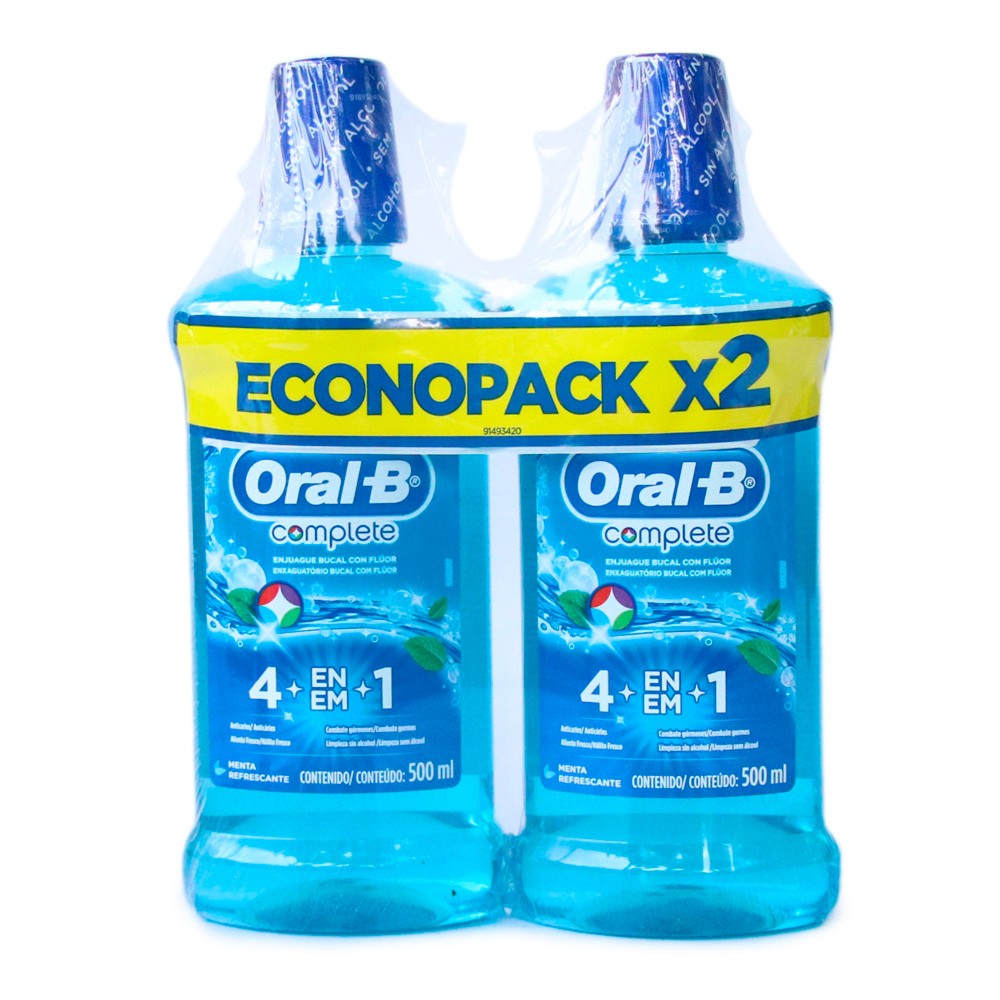ENJUAGUE BUCAL COMPLETE OB 2 x 500ML