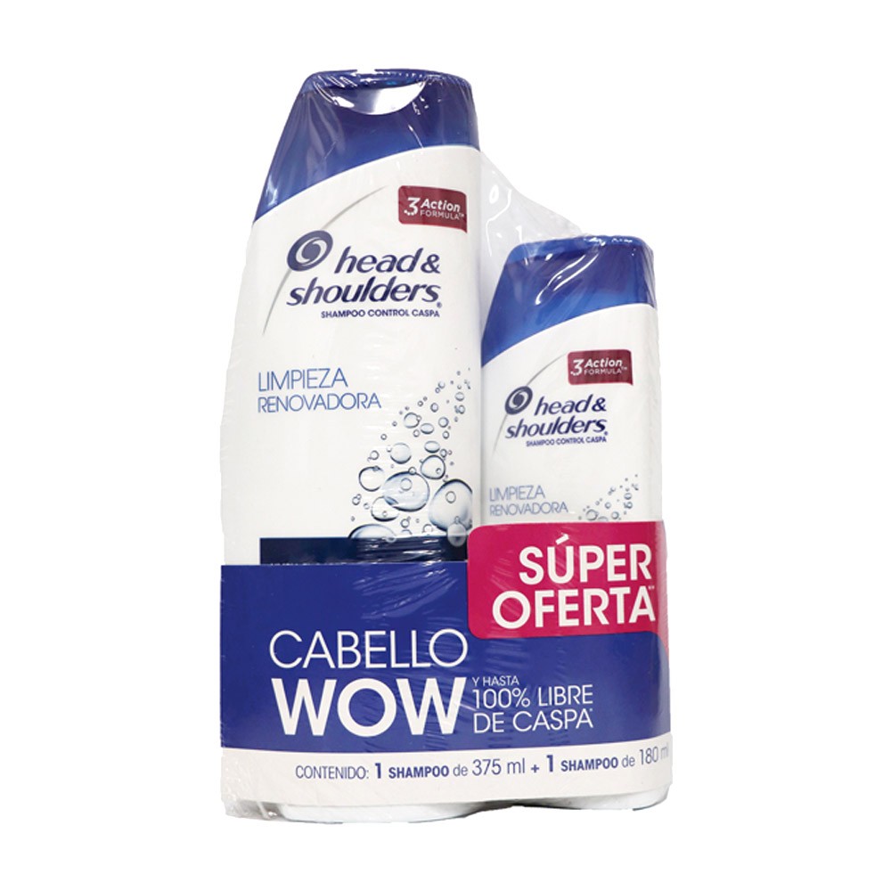OF SHAMPOO H&S LIMPIEZA RE*375 ML+180 ML