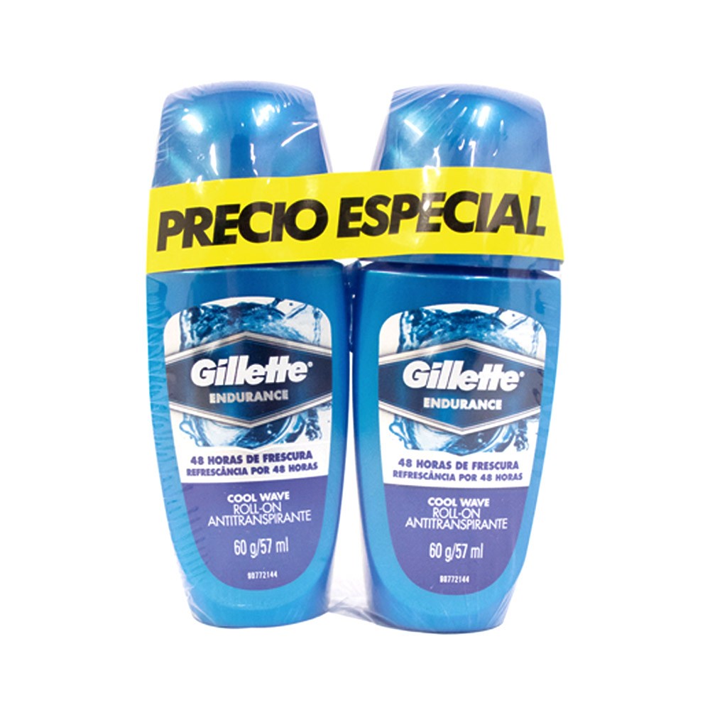 2 DEO ROLL ON COOL GILLETE WAVE  x 60GR